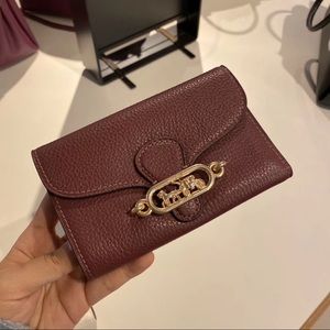 Coach jade medium envelope wallet